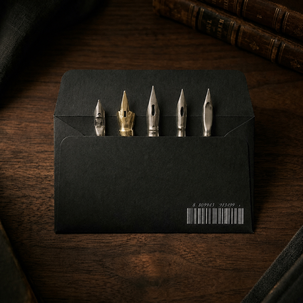 Wood Dip Pen Nib Set