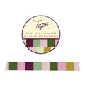 Green and Purple Block Washi Tape