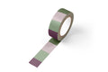 Green and Purple Block Washi Tape