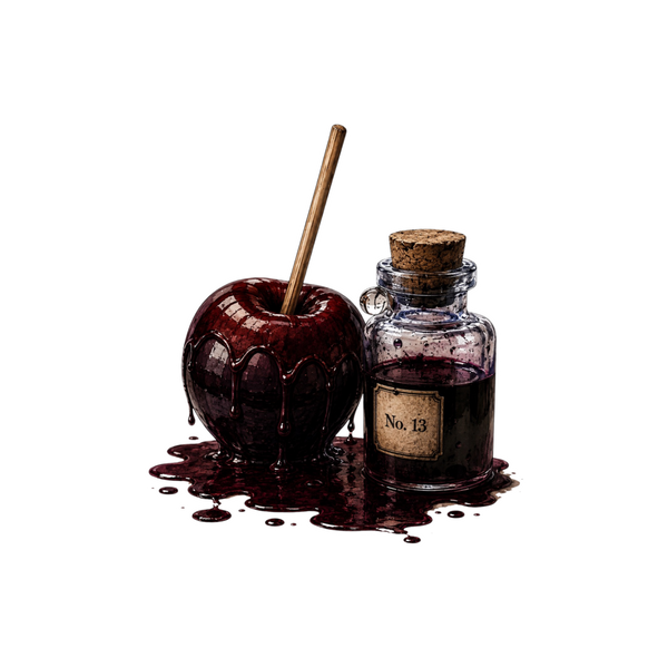 Ink Dipped Caramel Apple