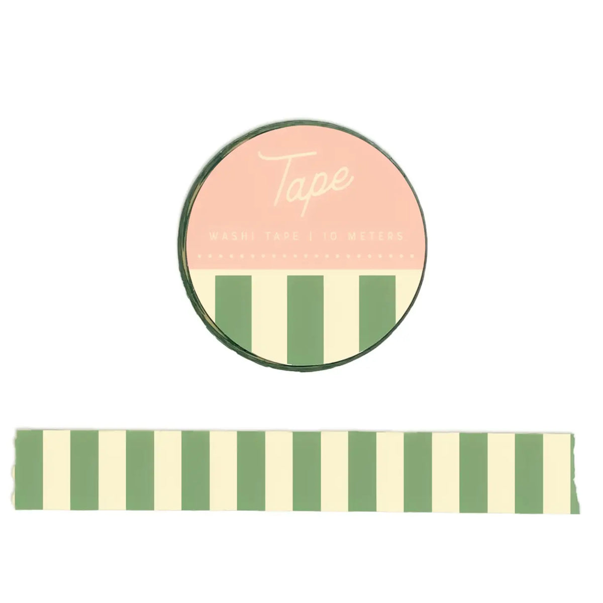 Sage Striped Washi Tape