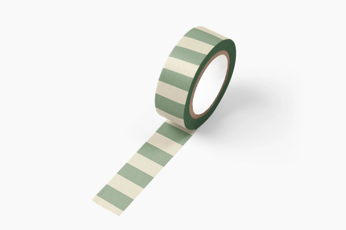 Sage Striped Washi Tape
