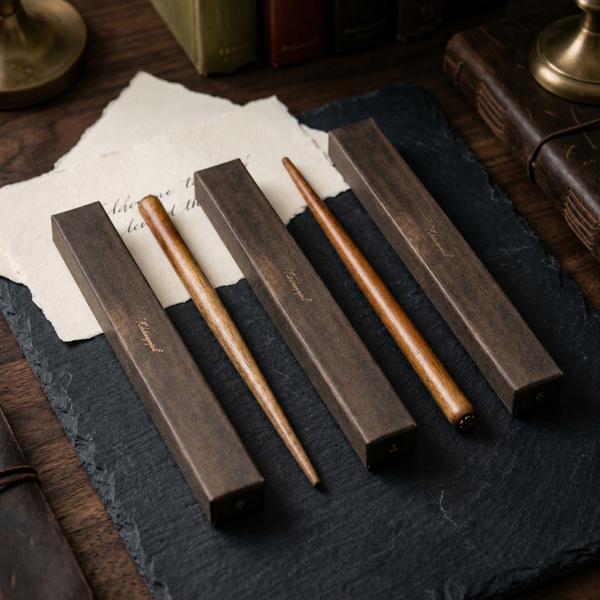 Wood Dip Pen Holder