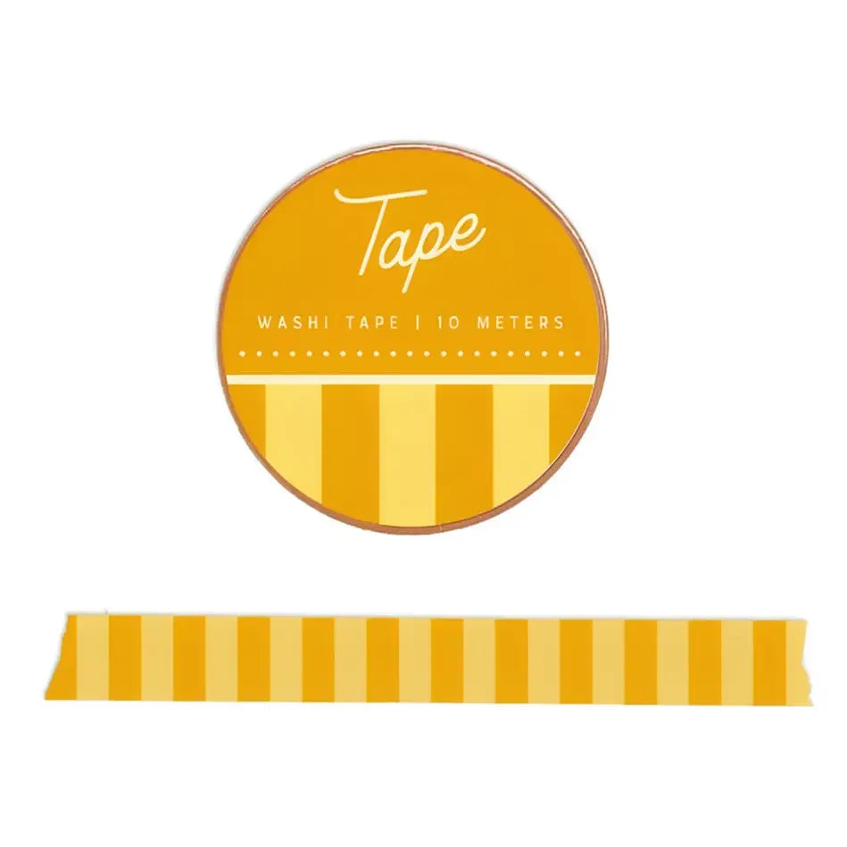 Yellow Striped Washi Tape